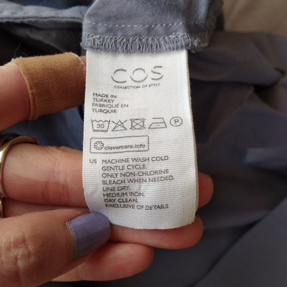 COS Smoky Violet Shirtdress - Picture 9 of 10